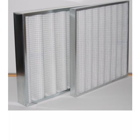 FILTRO DE AIRE  MARCO CHAPA ACERO GALVANIZADO FIBRA DE SINTÉTICA QUEBRADA G3 FMZZ590X490X48G3